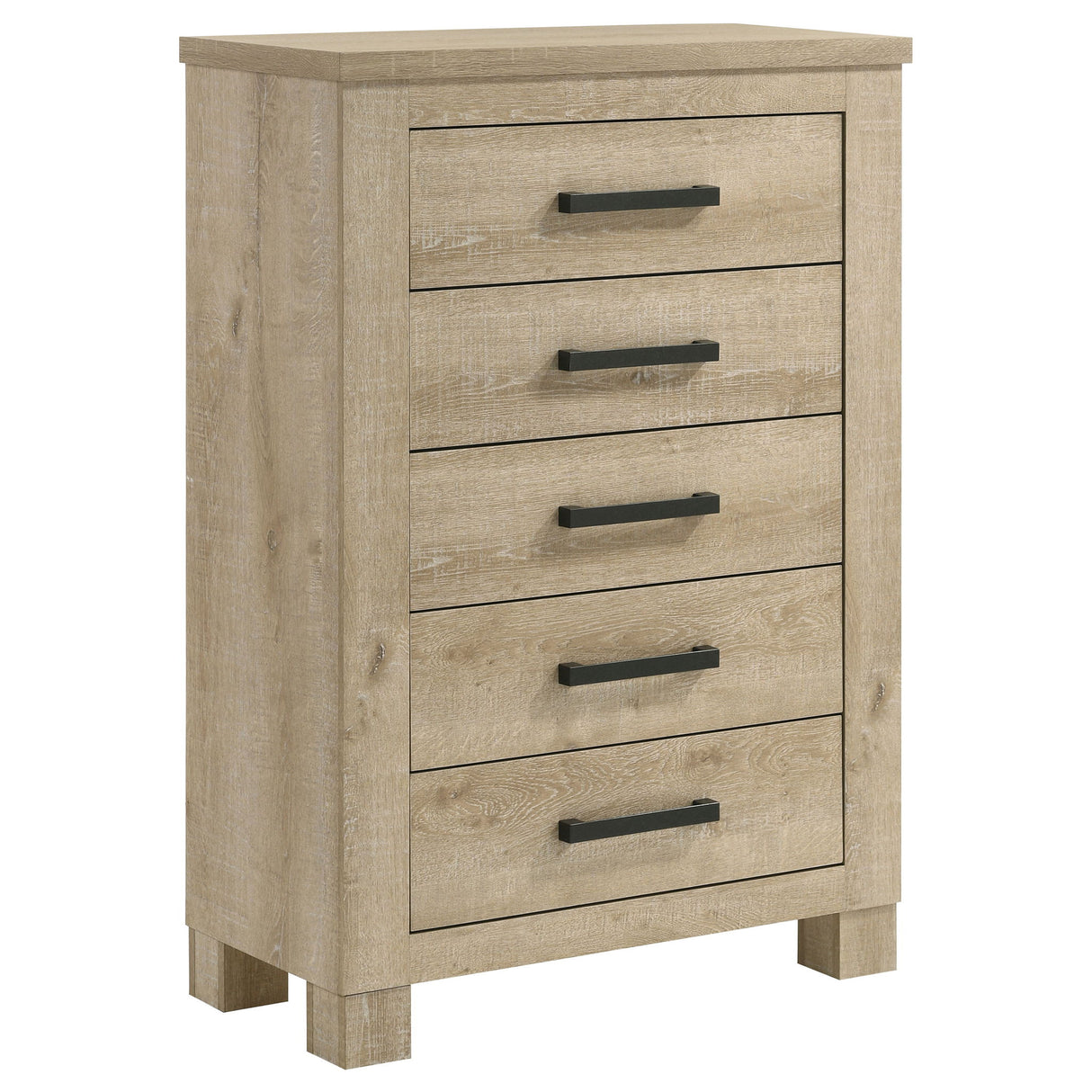 Sansome - 5 Drawer Bedroom Chest - Oak