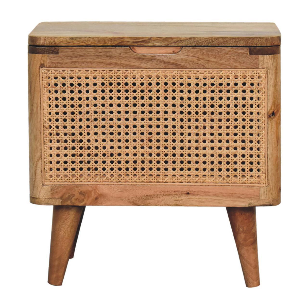 Larissa - Lid Up Storage Stool - Oak