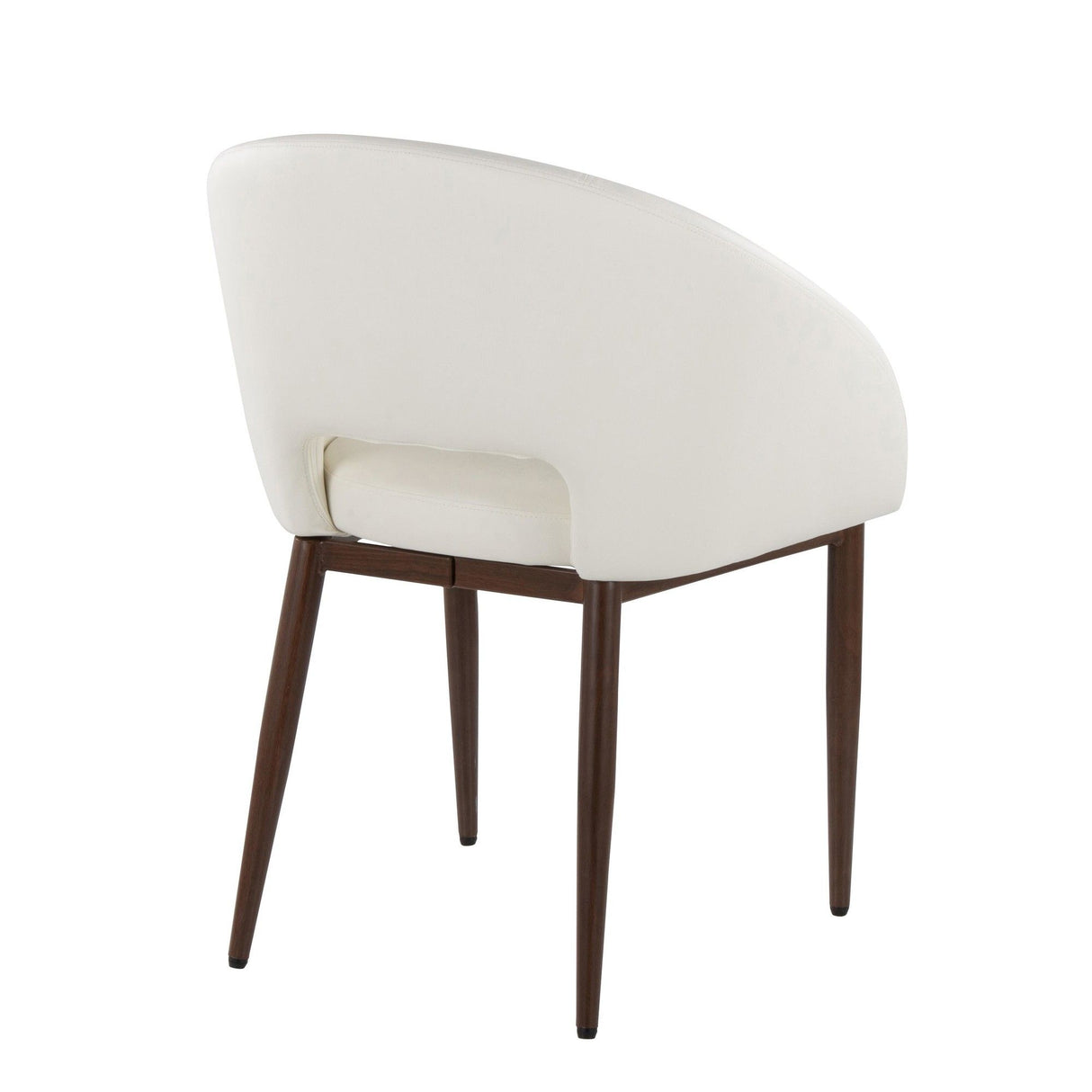 Renee - Upholstered Contemporary Chair (Set of 2) - Walnut Metal Legs