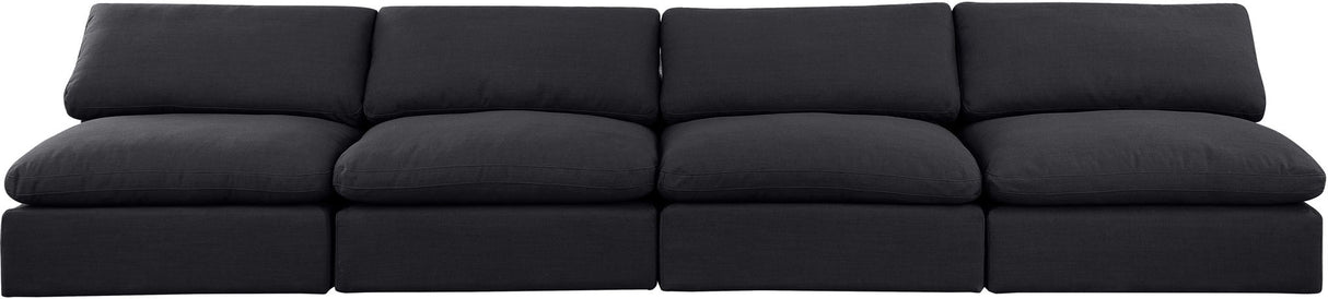 Comfy - Linen Modular Armless Sofa 4 Seats
