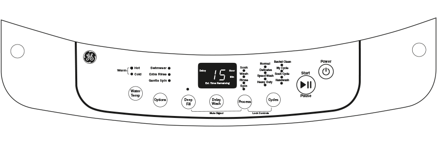 GE(R) Space-Saving 2.6 DOE cu. ft. Capacity Portable Washer with Stainless Steel Basket - (WSLP1500HWW)