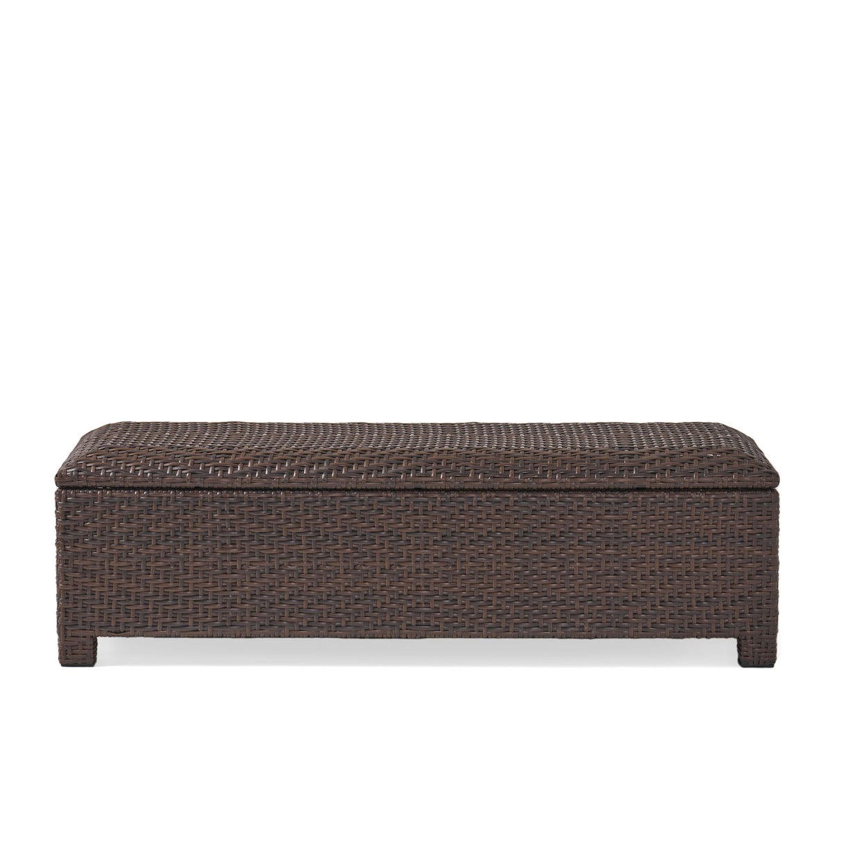 Santiago - Wicker Storage Bench - Brown Multi