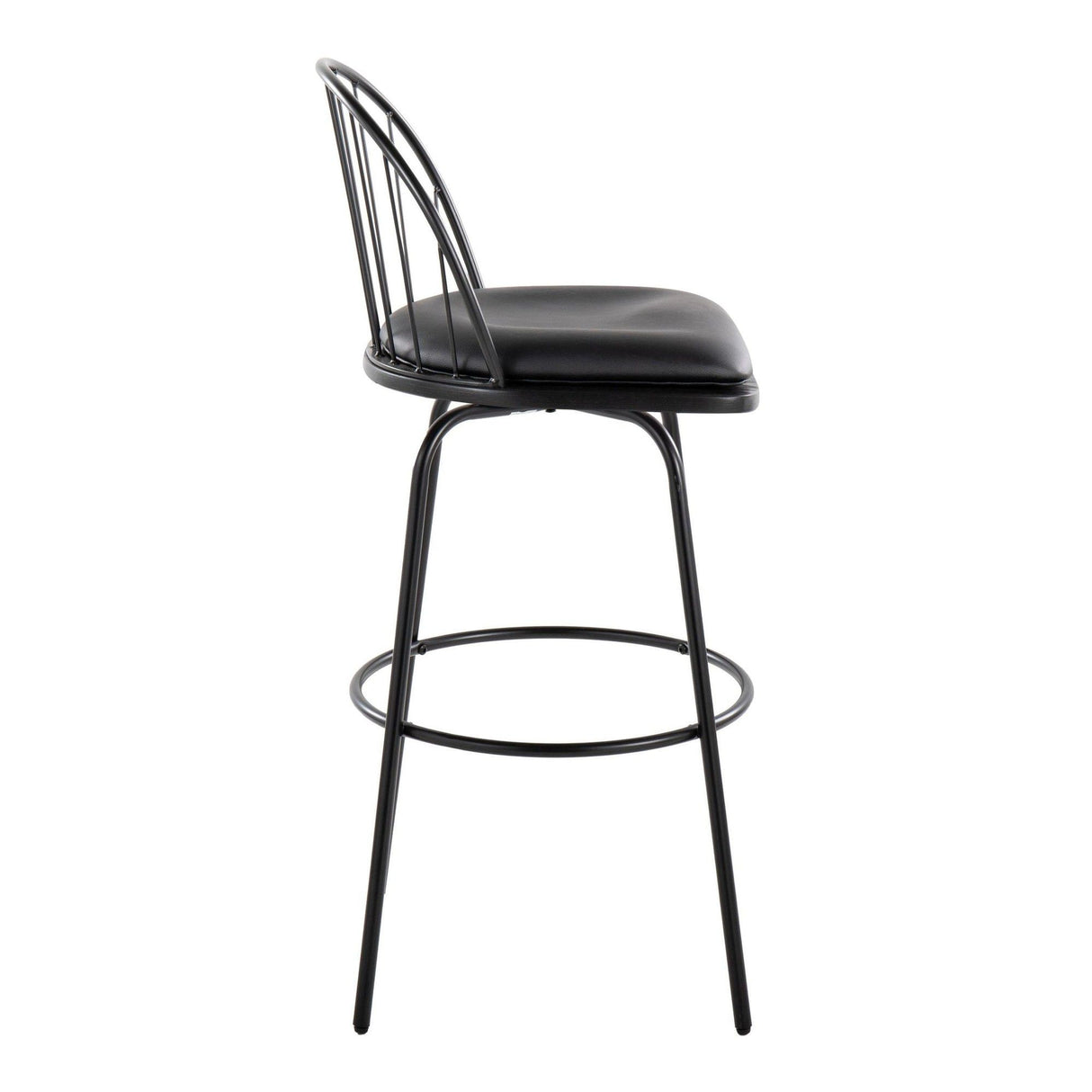 Riley - Claire 30" Fixed-Height Barstool (Set of 2) - Black