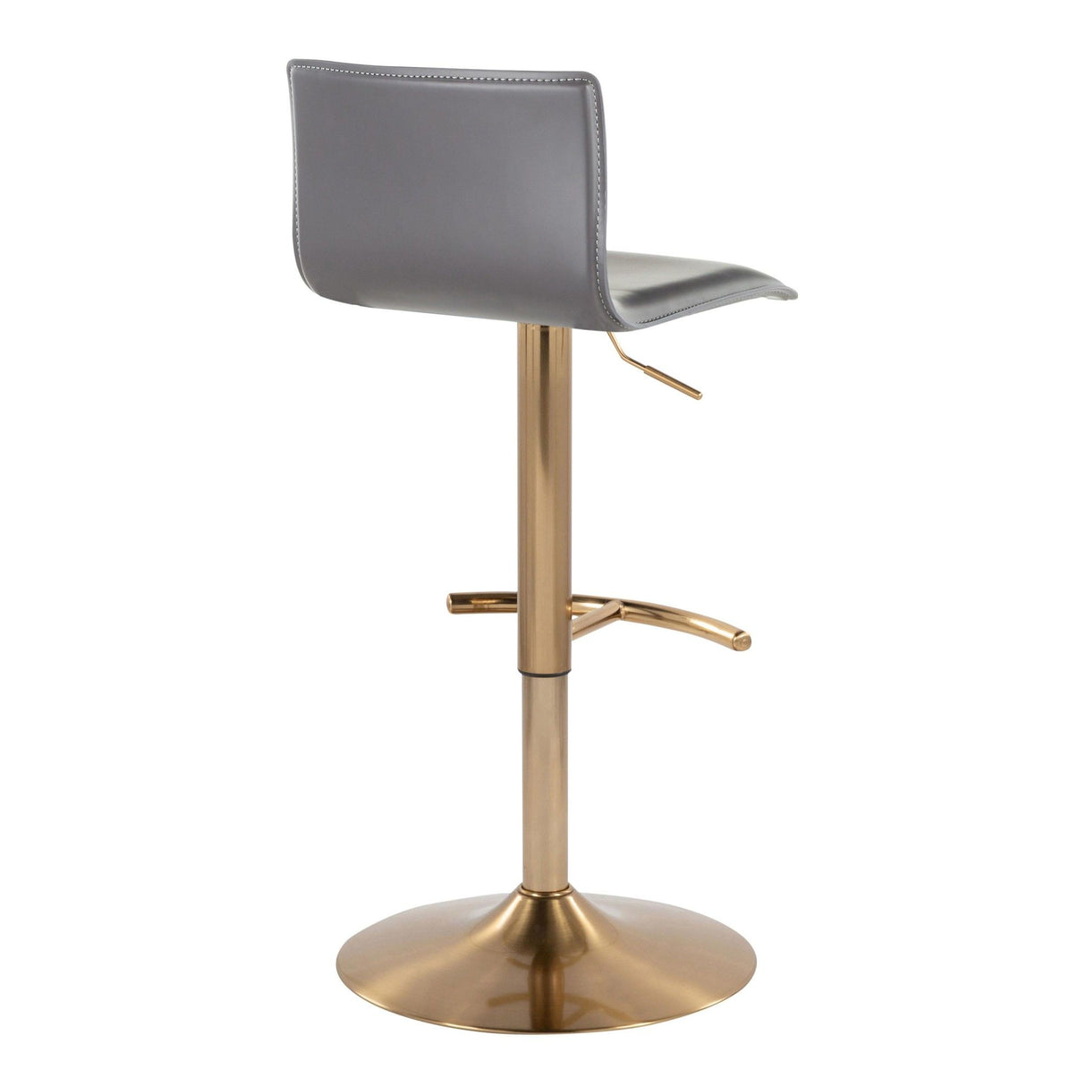 Mara - Adjustable Barstool (Set of 2) - Gold Metal