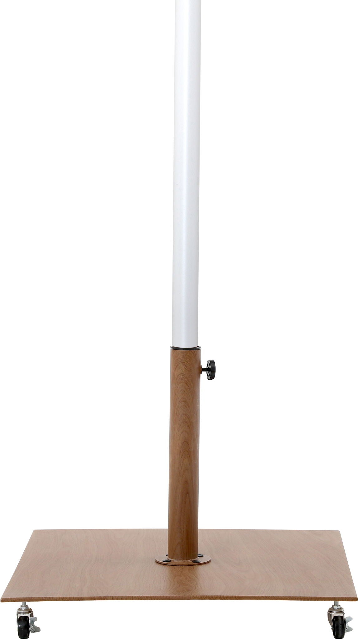 Fiji - Aluminum Patio Umbrella With Square Teak And White Base