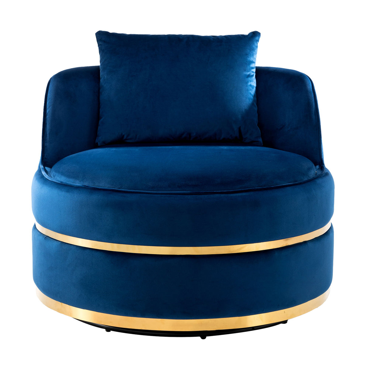 360 Degree Swivel Over Sized Upholstered Barrel Chair