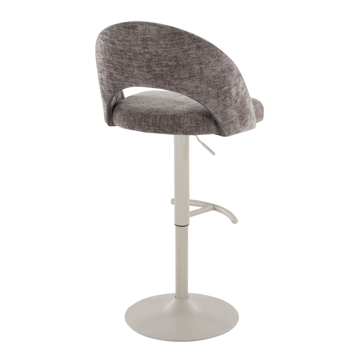 Renee - Adjustable Barstool (Set of 2) - Pearl Gray Base