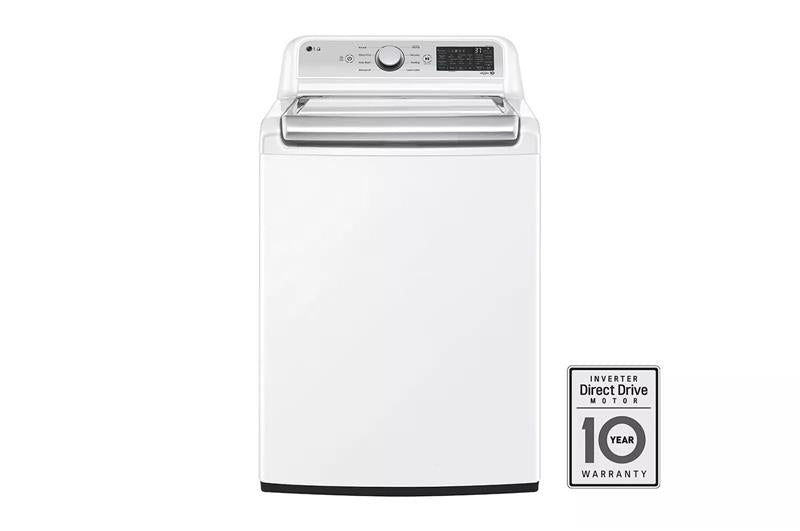 5.3 cu.ft. Mega Capacity Smart wi-fi Enabled Top Load Washer with 4-Way(TM) Agitator & TurboWash3D(TM) Technology - (WT7405CW)