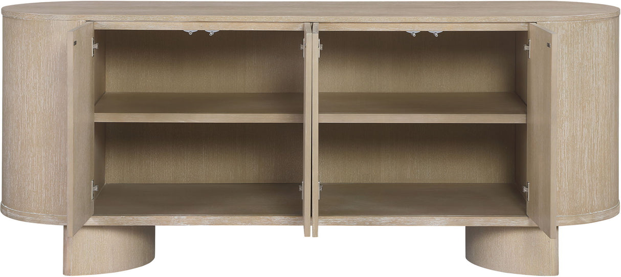Caldra - Oak Veneer And Solid Wood Sideboard / Buffet