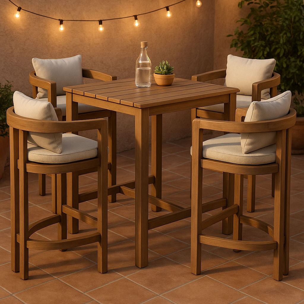 Newport - Water Resistant Fabric Upholstered Outdoor Patio Bar Stool