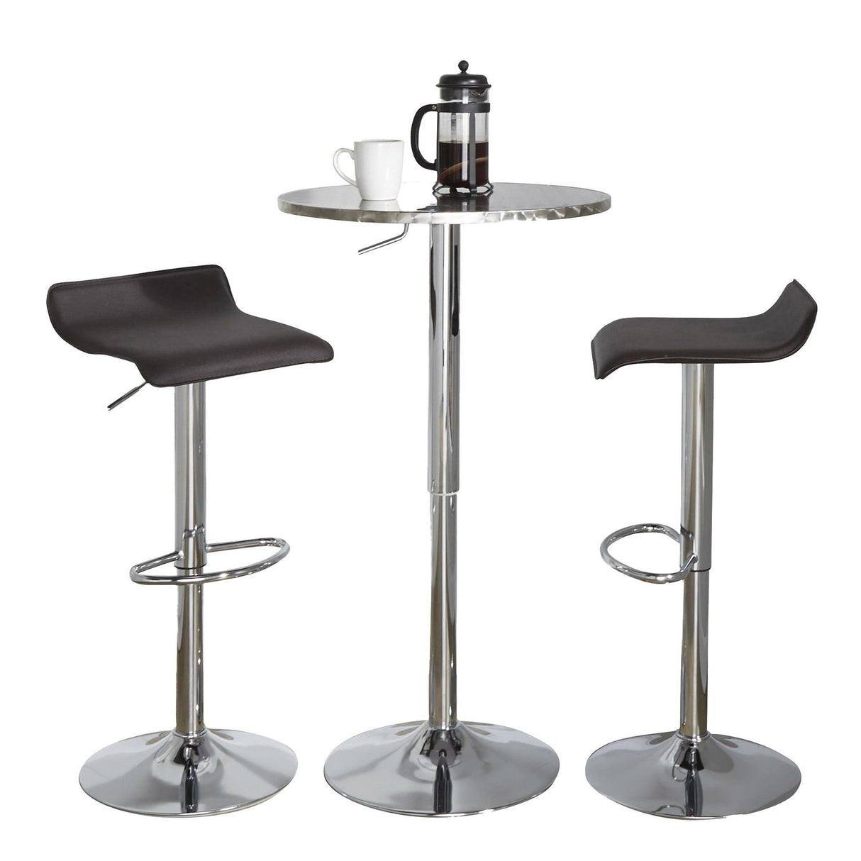 Ale - Round Bar Set - Chrome Metal