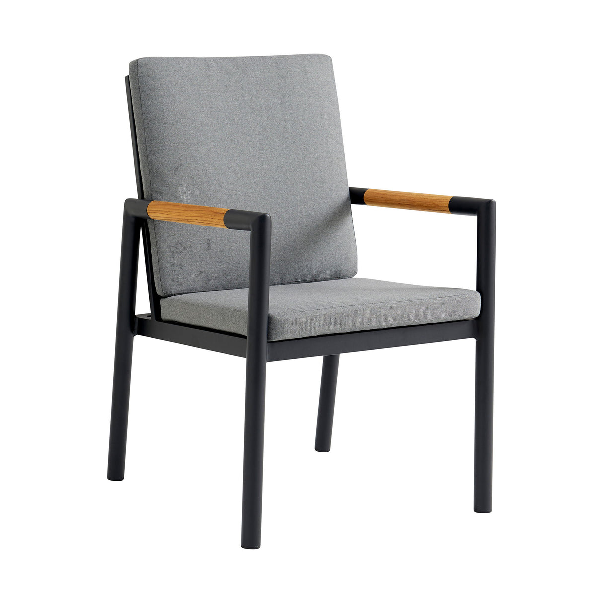 Royal - Aluminum And Teak Outdoor Dining Chair (Set of 2)