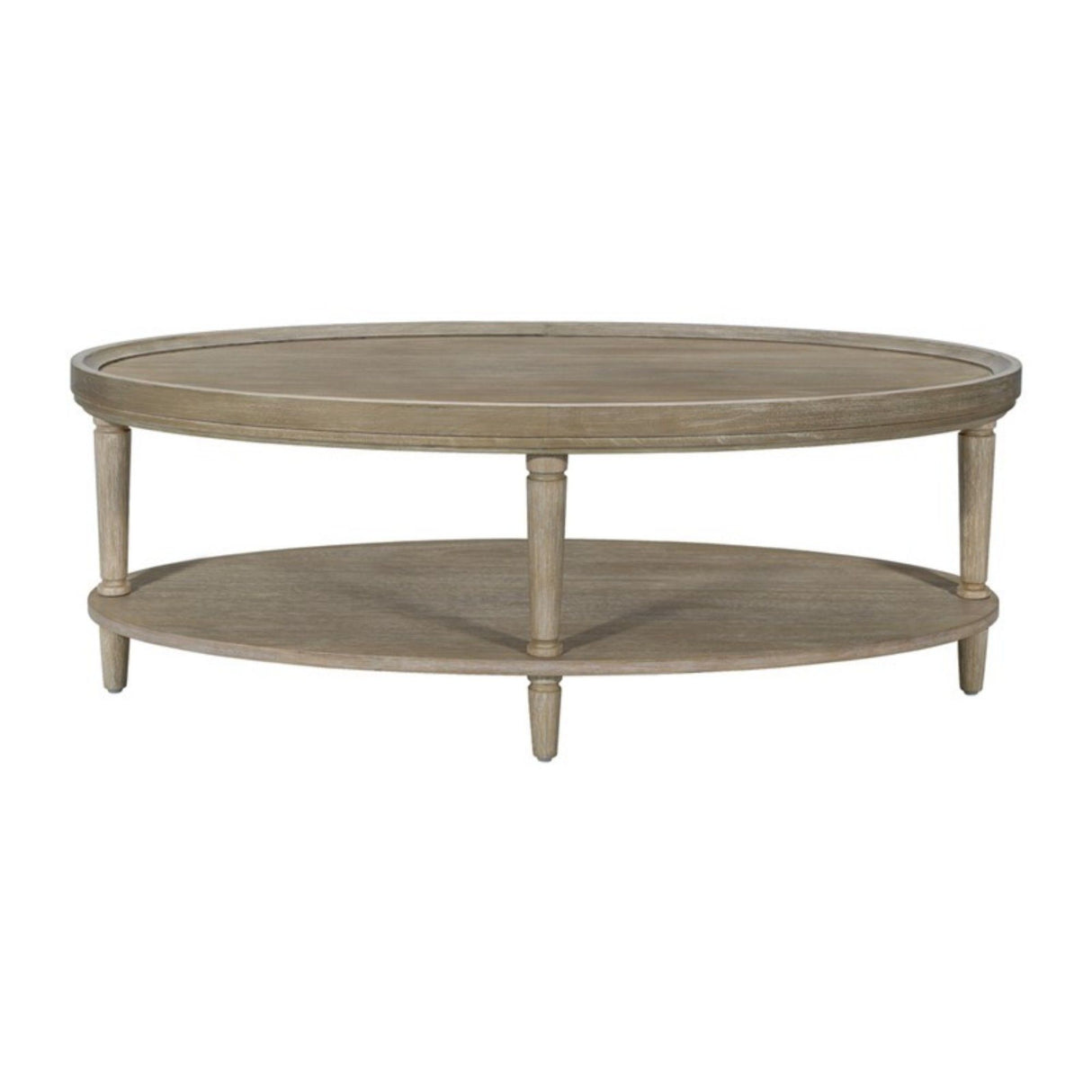 Bedford - Oval Coffee Table With Shelf - Natural