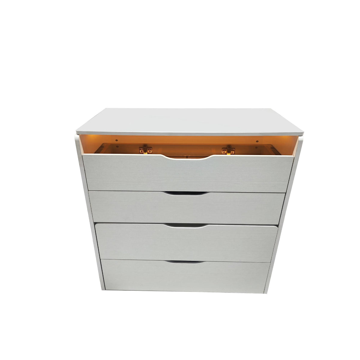 3 In 1 Vanity Desk With Flip Top Mirror, Compact Makeup Table With Glass Top And 3 Drawers For Bedroom - White
