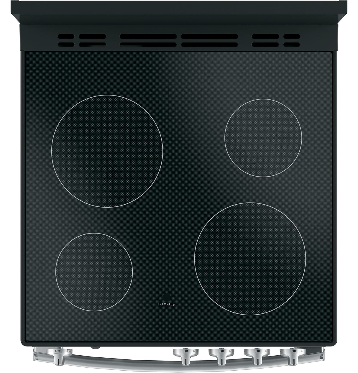 GE JAS640RMSS - 24 in. 2.9 cu. ft. Electric Range with Smoothtop Burners, Steam Clean and Large Window - Stainless Steel