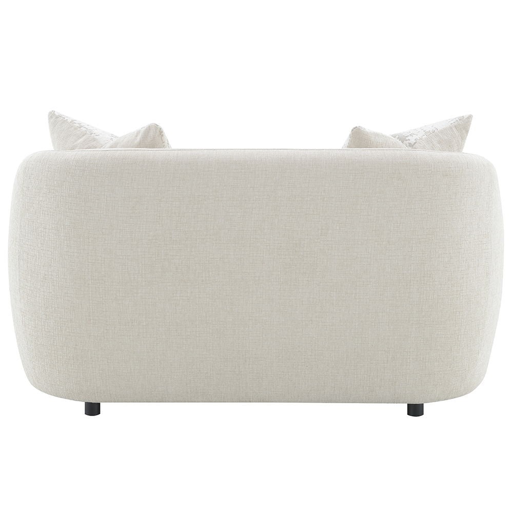Etienne - Loveseat With 2 Pillows - Beige Linen