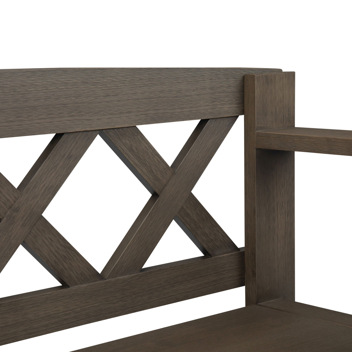 Amherst - Entryway Storage Bench - Dark Brown