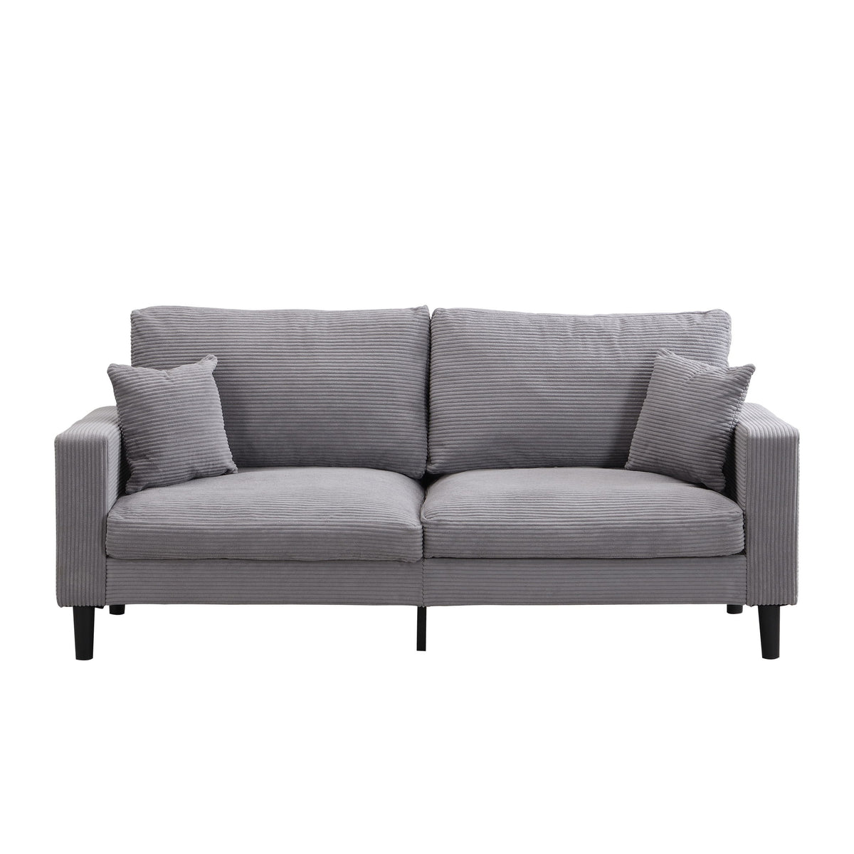 Modern Upholstered 2 Piece Sofa Set With 3 Seater And 2 Seater
