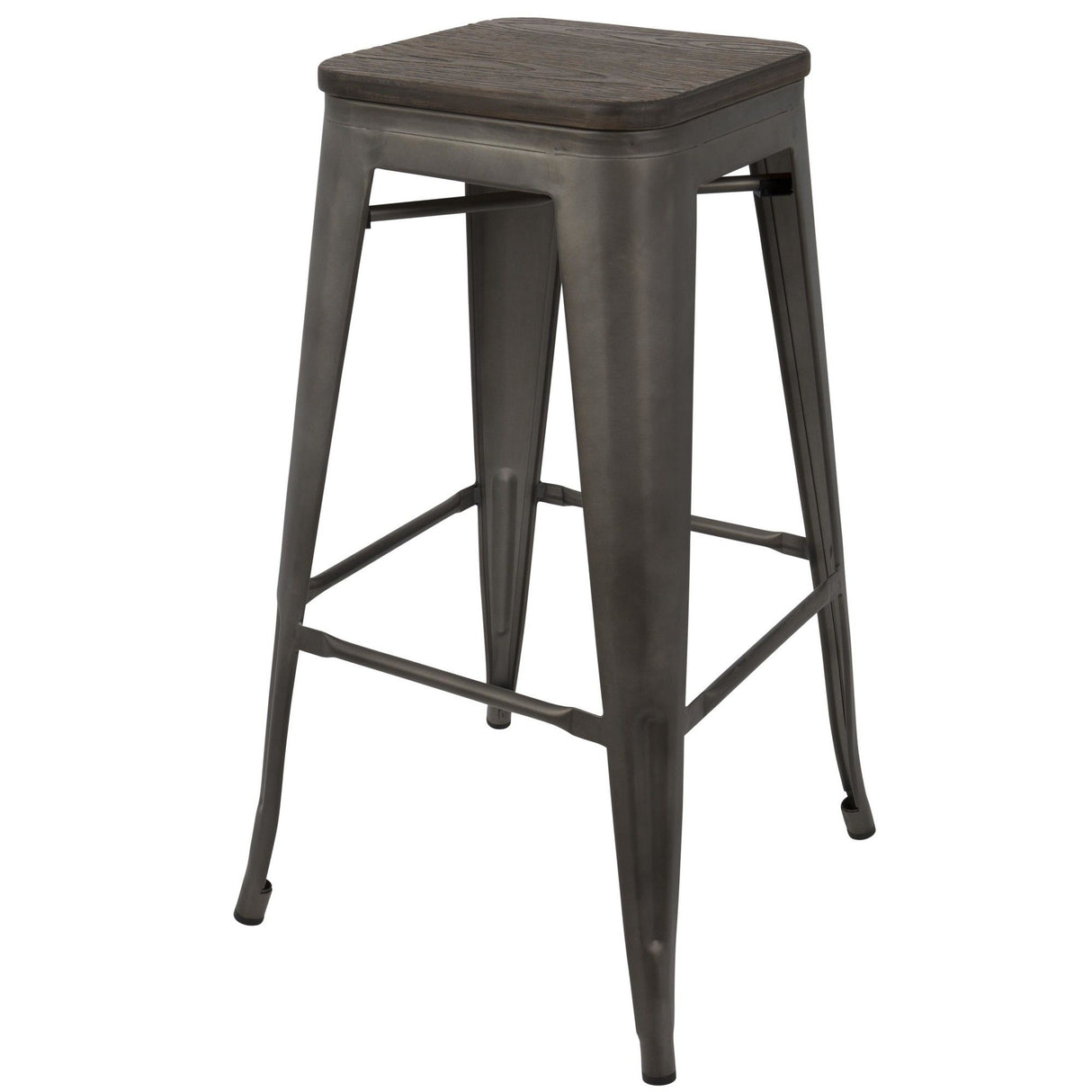 Oregon - Industrial Stackable Barstool (Set of 2)