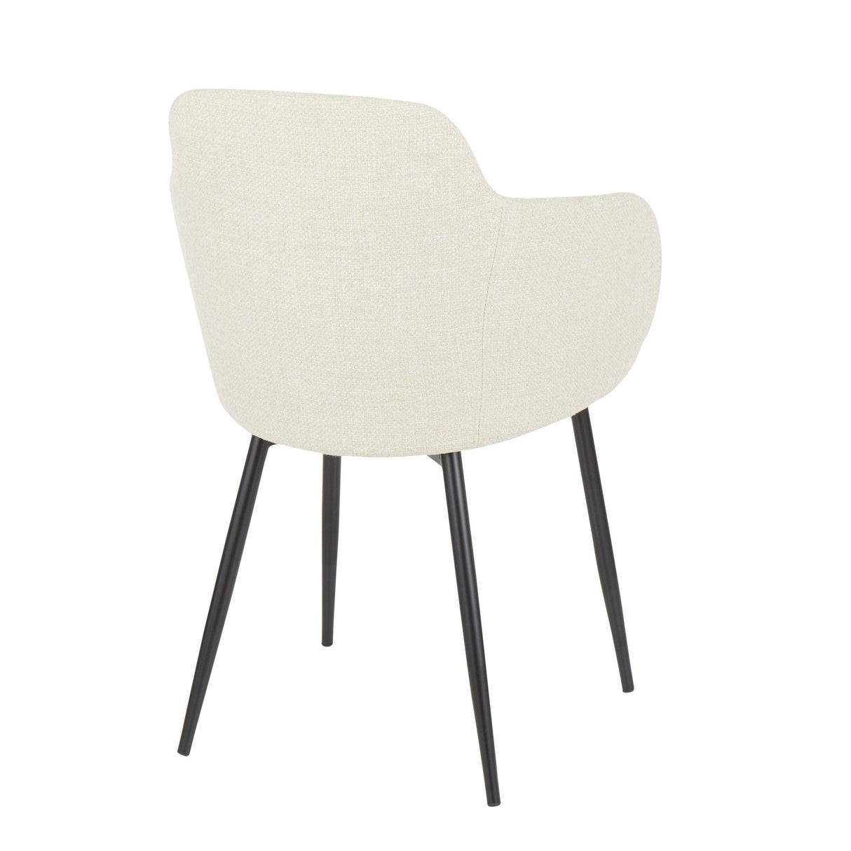 Boyne - Contemporary Accent Chair (Set of 2) - Black Metal Legs