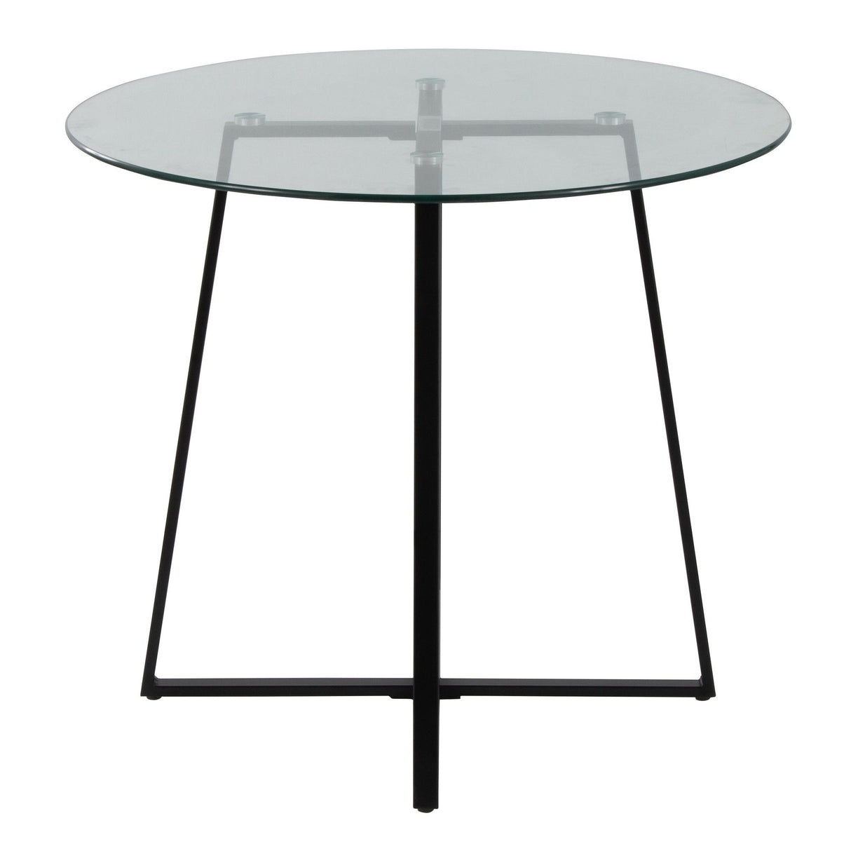 Cosmo - Contemporary/Glam Dinette Table - Tempered Glass Top