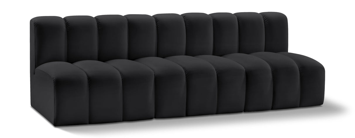Arc - Faux Leather 3 Seats Modular Sofa