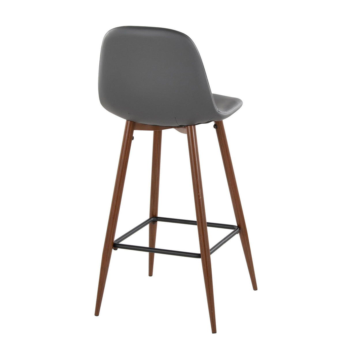 Pebble - 30" Fixed-Height Barstool (Set of 2) - Dark Gray