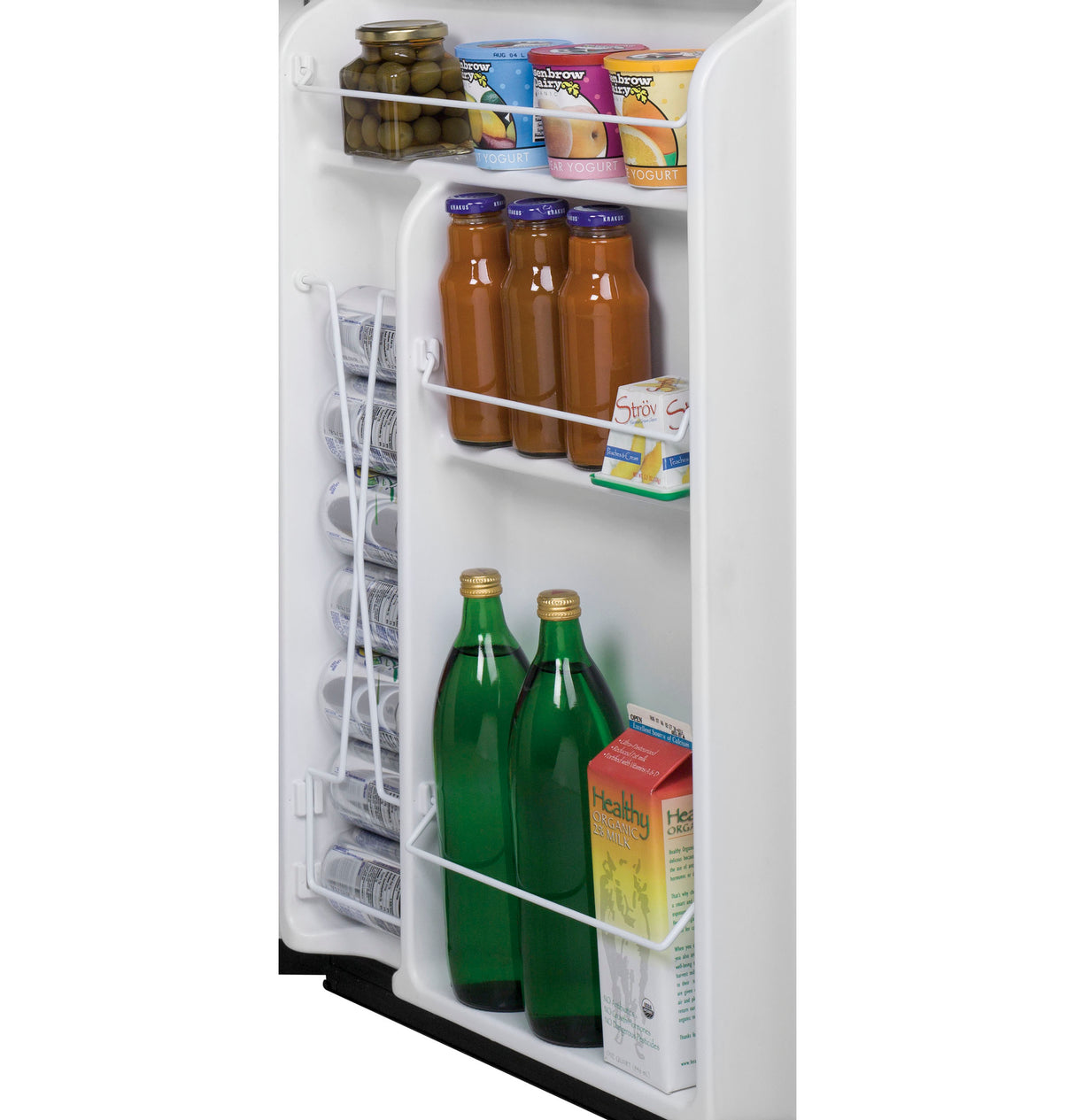 GE GME04GLKLB - 20 in. 4.4 cu. ft. Mini Fridge with Freezer Compartment - Clean Steel