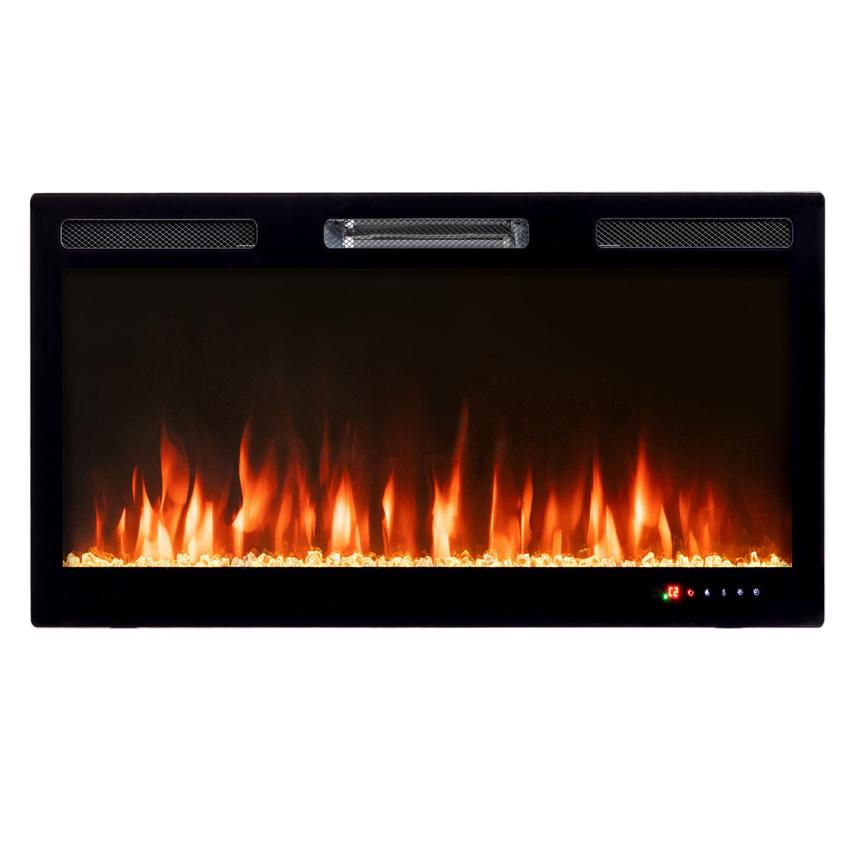 Electric Fireplace With Adjustable Flame