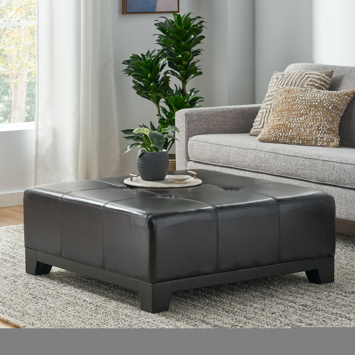 Darlington - Ottoman Coffee Table - Espresso Brown