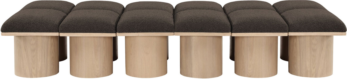 Pavilion - 12 Piece Modular Bench With Natural Base