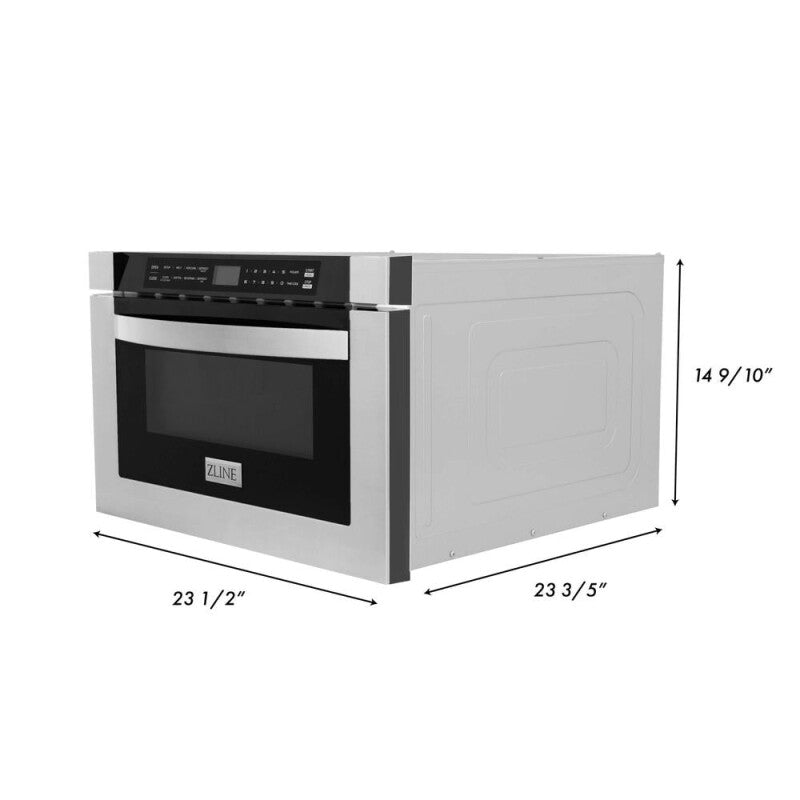 30 in. Kitchen Package with Stainless Steel Dual Fuel Range, Range Hood, Microwave Drawer and Classic Dishwasher - (4KPRARH30MWDW) -