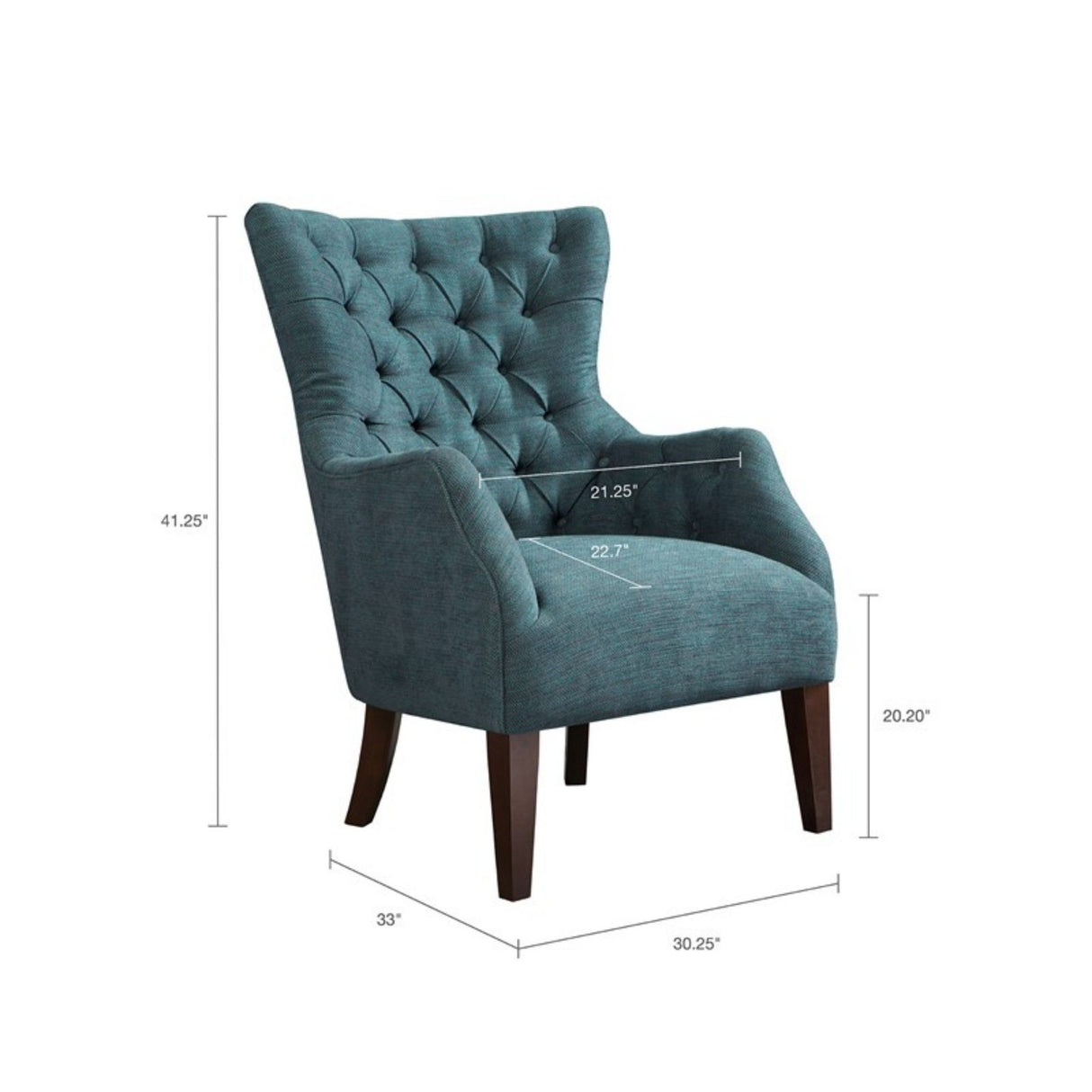 Hannah - Button Tufted Wing Chair