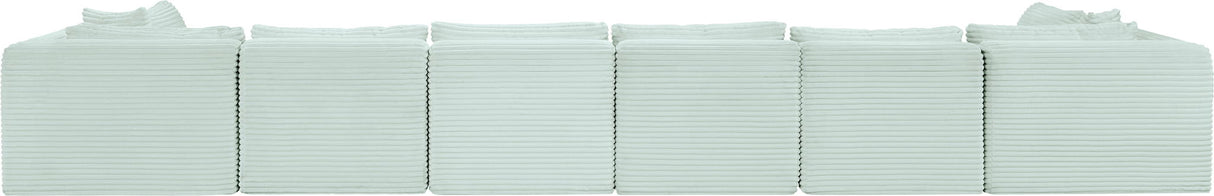 Shaggy - 8 Piece Modular U-Shaped Armless Sectional