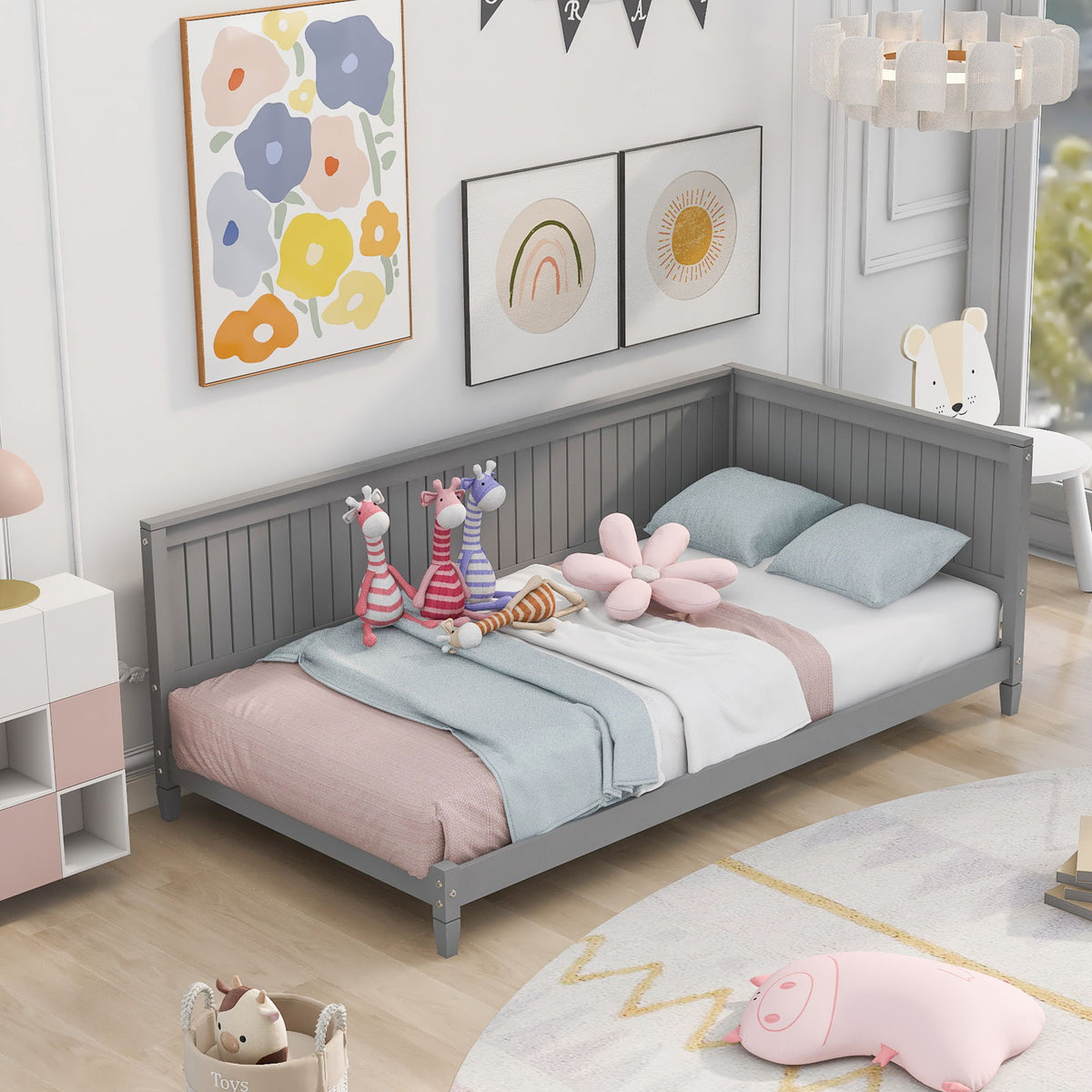 Twin Size Daybed / Sofa Bed - Gray