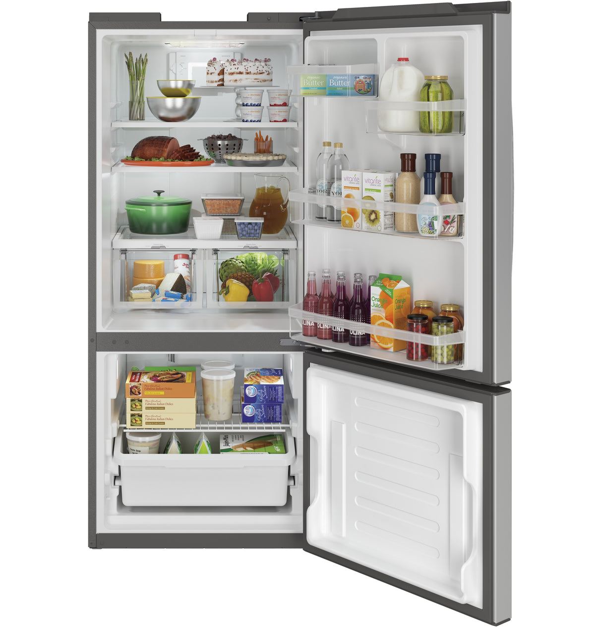 GE GBE21DYKFS - 30 in. 20.9 Cu. Ft. Bottom-Freezer Refrigerator