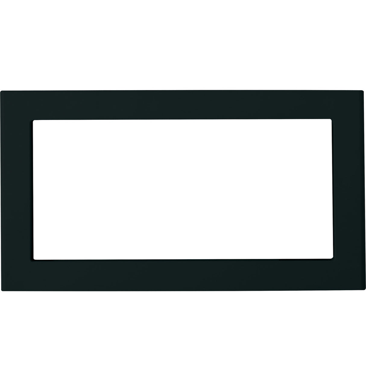 GE JX827DFBB 27 Inch Deluxe Built-In Trim Kit Black front view