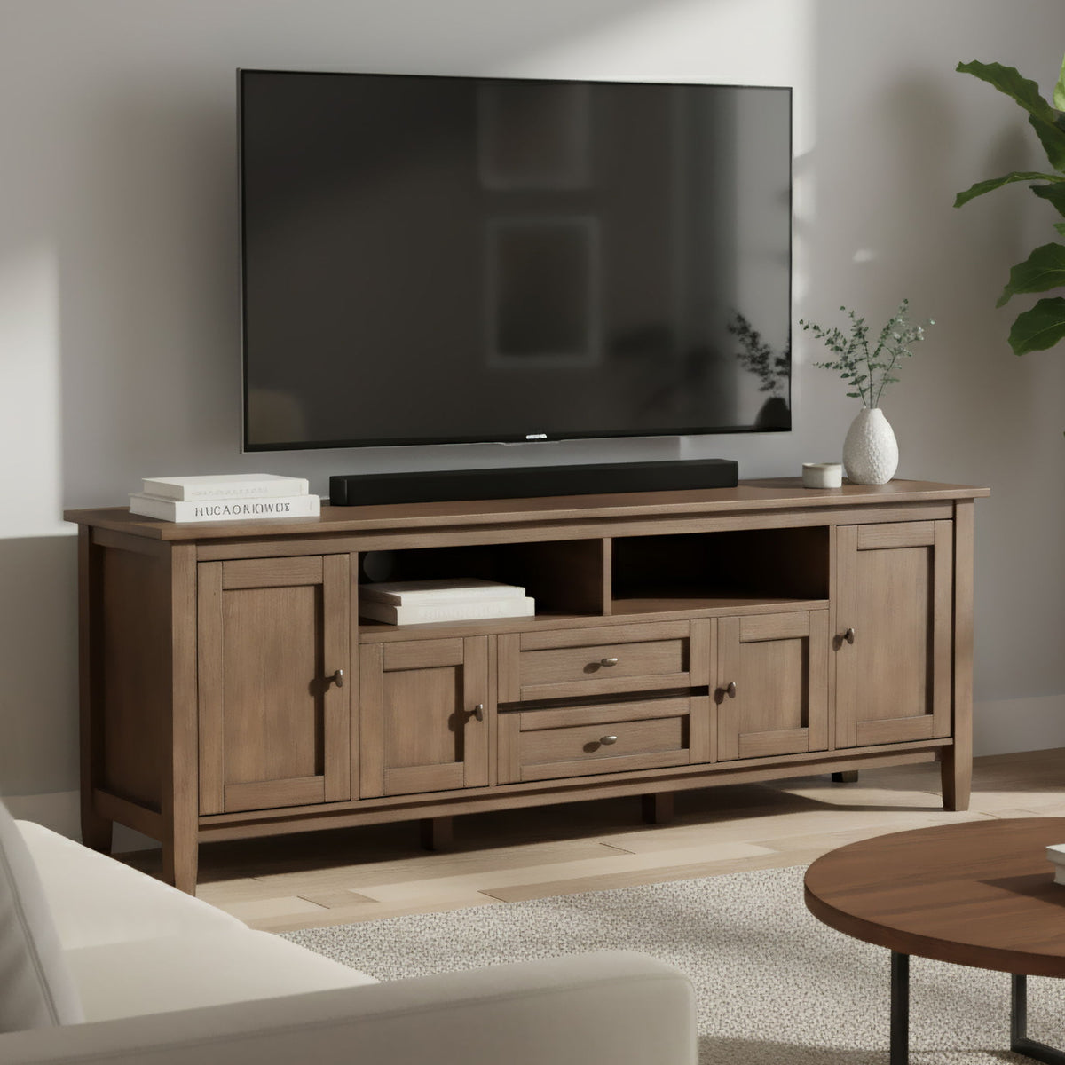 Warm Shaker - Handcrafted TV Media Stand