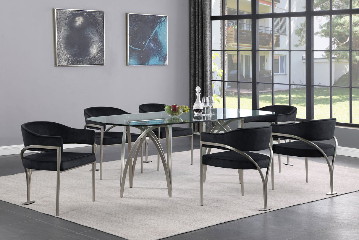 Madelyn - Dining Chair (Set of 2) - Brushed Chrome