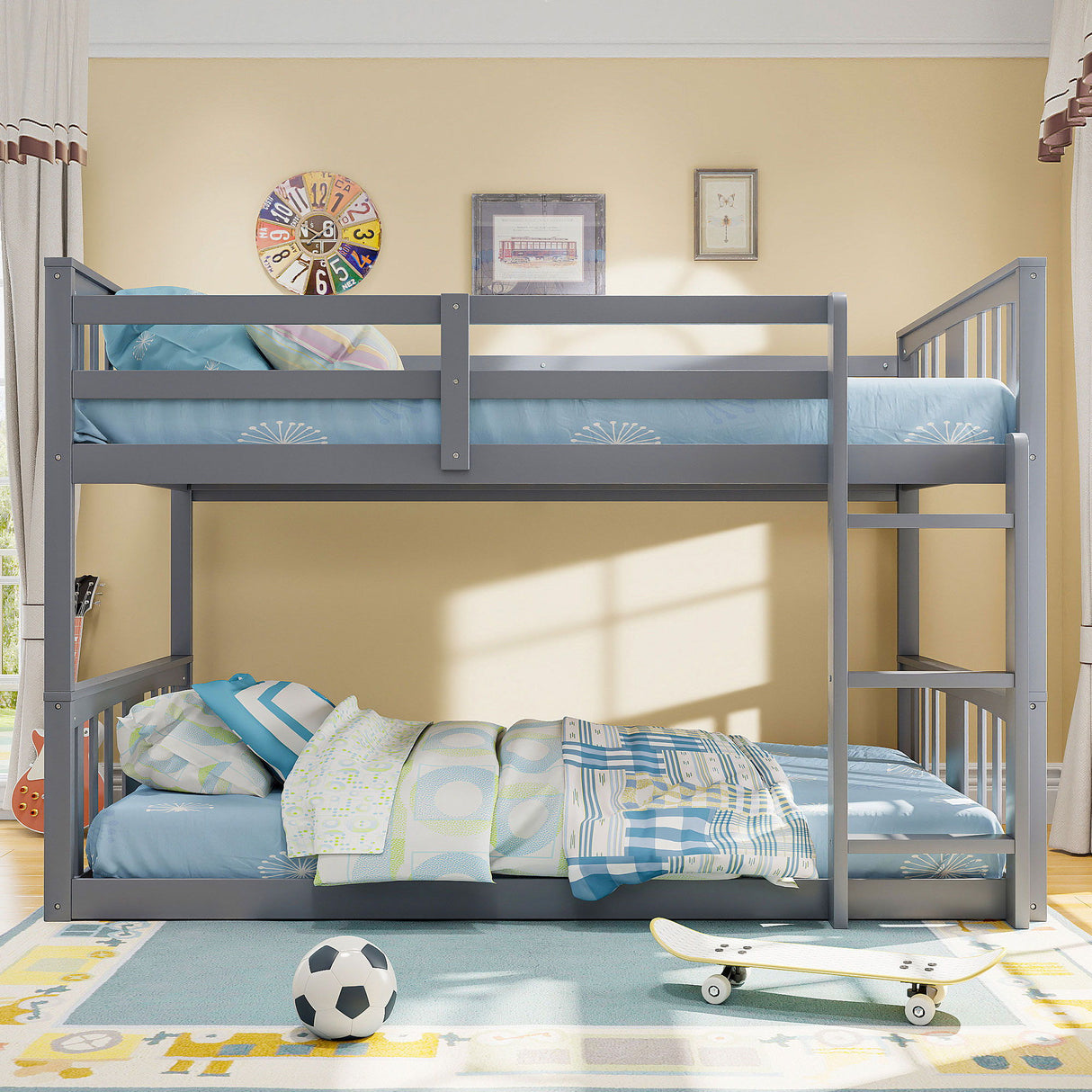 Solid Construction Bunk Bed & Ladder