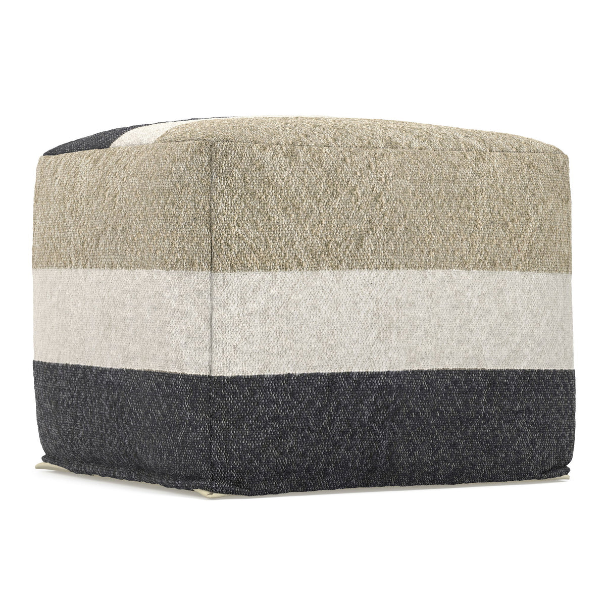 Claudette - Square Pouf - Multi