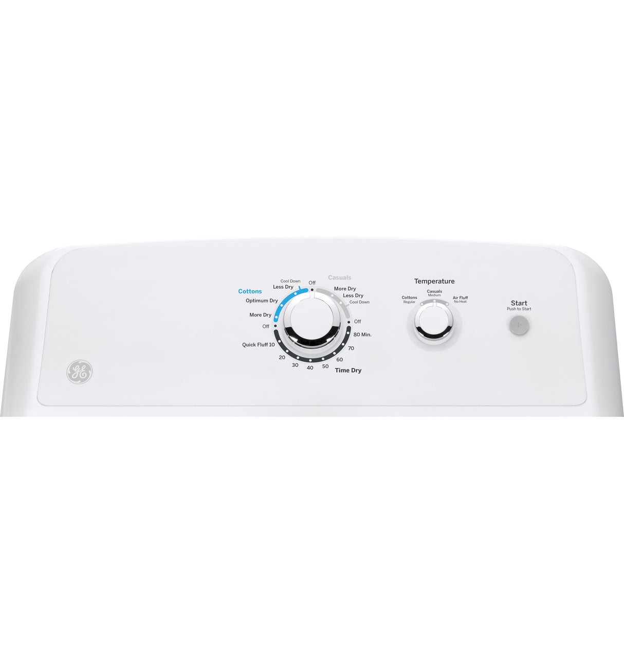 GE(R) 7.2 cu. ft. Capacity aluminized alloy drum Electric Dryer - (GTD33EASKWW)