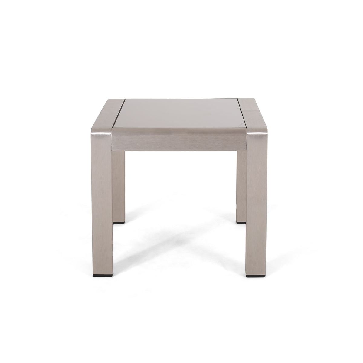 Cape Coral - Contemporary Side Table With Frosted Glass Top