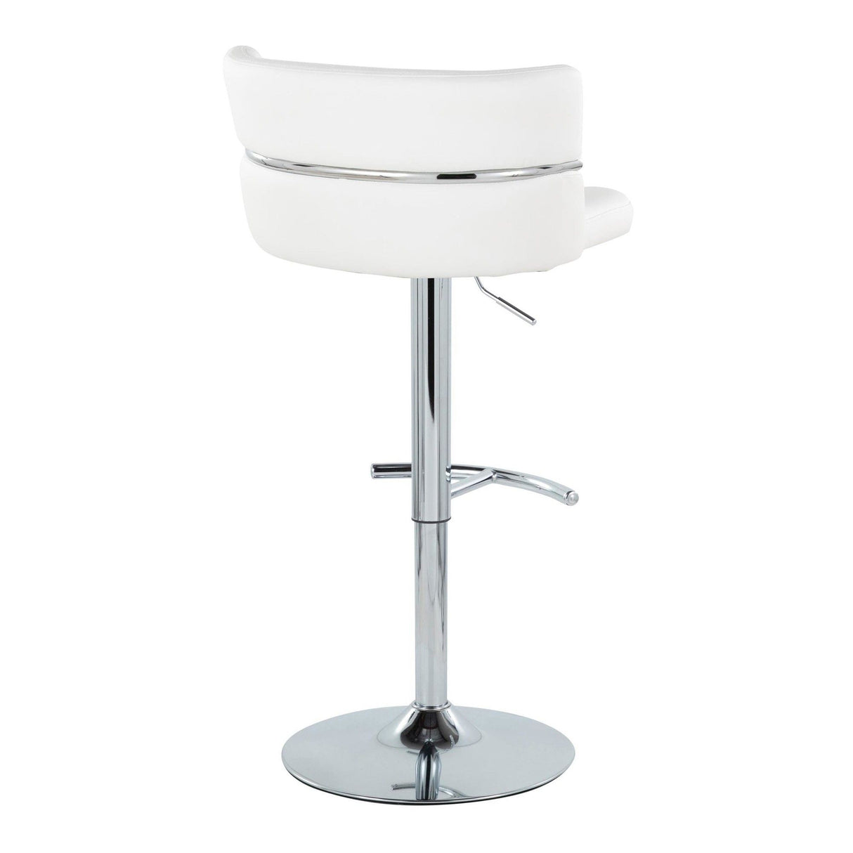 Cinch - Adjustable Barstool (Set of 2) - Silver Base