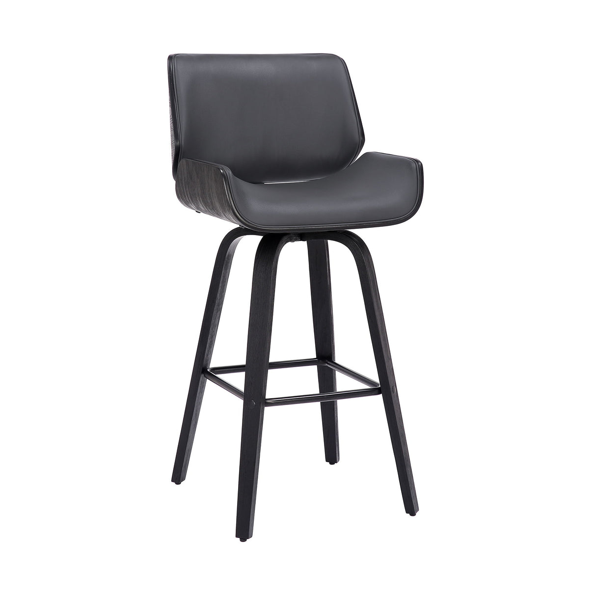Tyler - 26" Counter Height Swivel Bar Stool With Black Frame