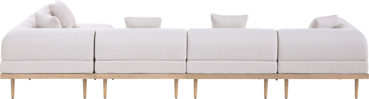 Laguna - 5 Piece 106.5" Upholstered Outdoor Patio Modular Sectional