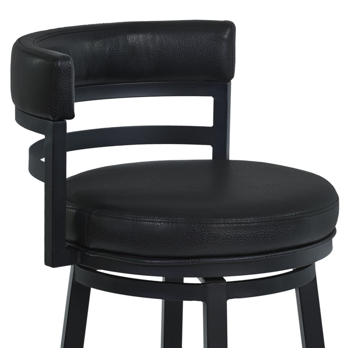 Titana - Swivel Barstool - Black Finish