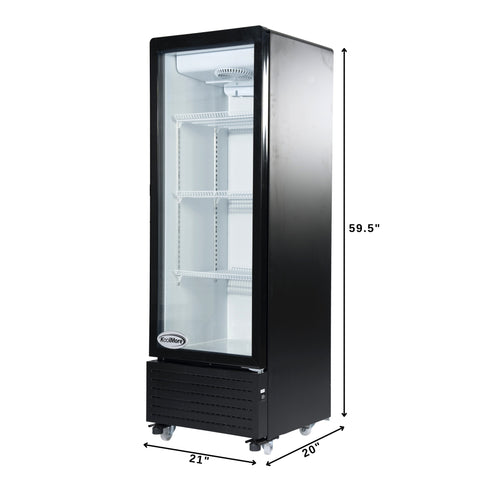 21 in. One Glass Door Commercial Display Merchandiser Refrigerator Cooler in Black, ETL Listed, 8 cu. ft. (KM-MDR-1GD-8C) No rating value Same page link. (0) Write a review