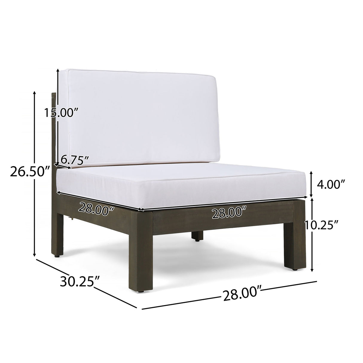 Oana - Armless Chair