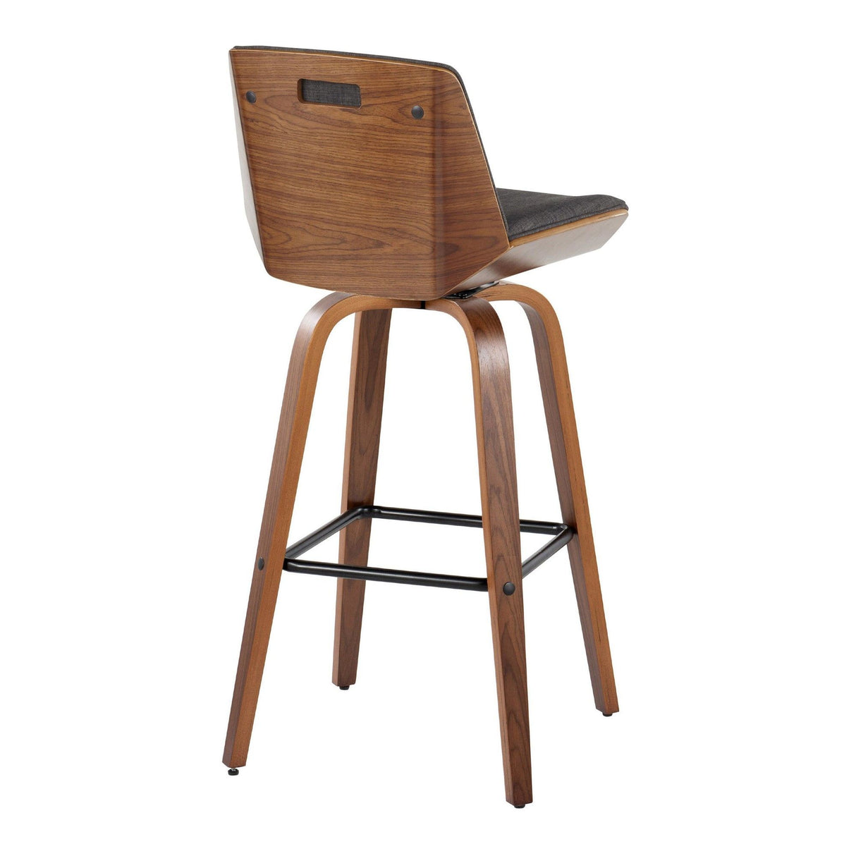Corazza - 30" Fixed-Height Barstool (Set of 2) - Dark Gray